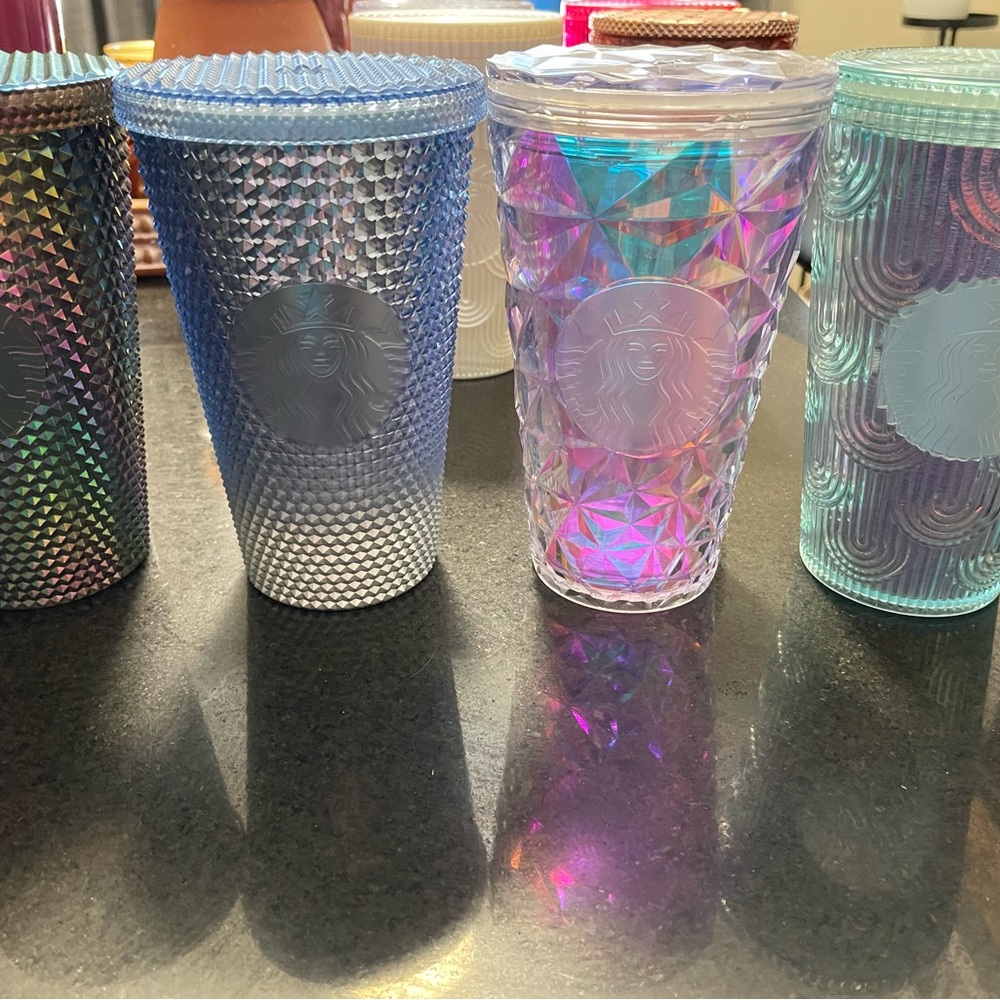 Starbucks Holographic Tumbler Collection 4 for $36